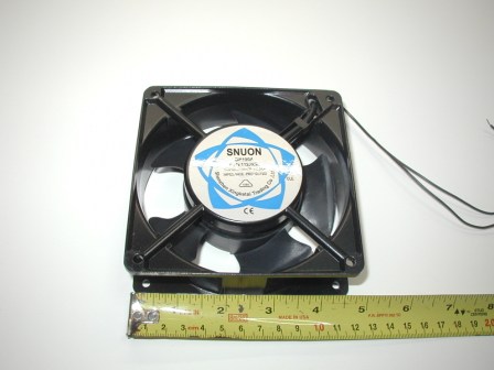 12cm X 12cm (Aprox 4 5/8in X 4 5/8in X 1 1/2in) 110 Volt Metal Case Fan (Item #002) $9.99
